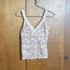 NWOT George lace champagne camisole